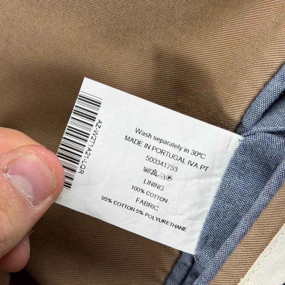 Taylor Stitch Blazer Mens 42 Tan Cotton Twill Unstructured Sport Coat Portugal - Picture 6 of 10